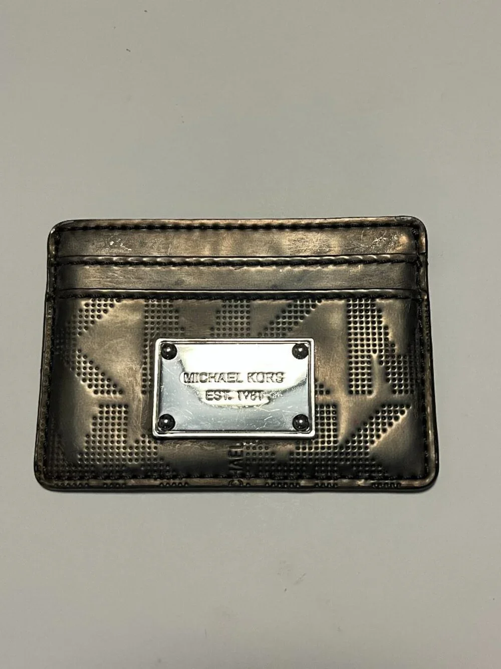 MICHAEL KORS Metallic Card Holder